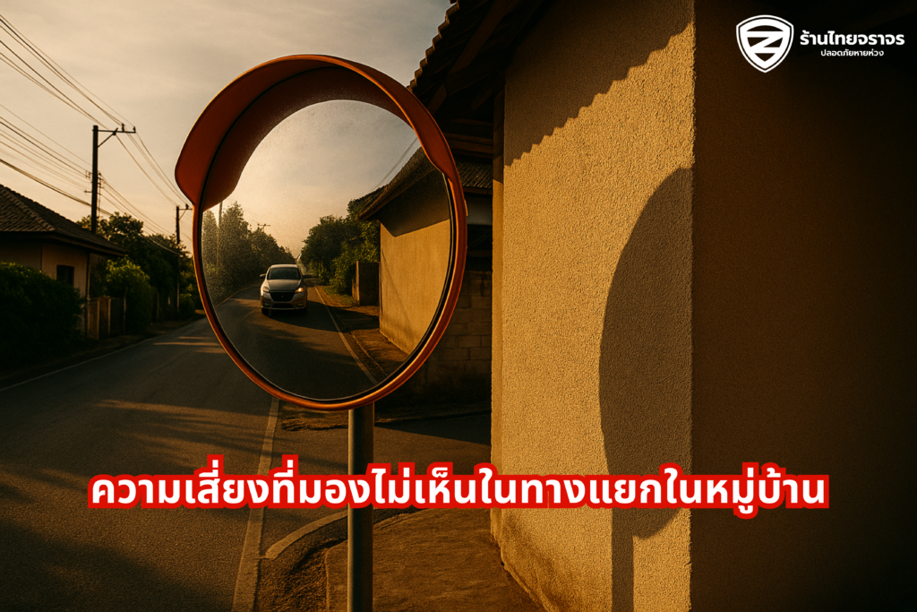🚧 ทางแยกในหมู่บ้าน เสี่ยงขนาดนี้ แล้วคุณยังไม่ติดกระจกโค้งอีกเหรอ?
