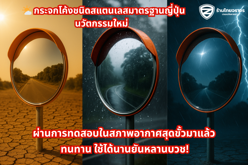 🌤️ กระจกโค้งชนิดสแตนเลสนวัตกรรมใหม่ ผ่านการทดสอบในสภาพอากาศสุดขั้วมาแล้ว ทนทาน ใช้ได้นานยันหลานบวช!