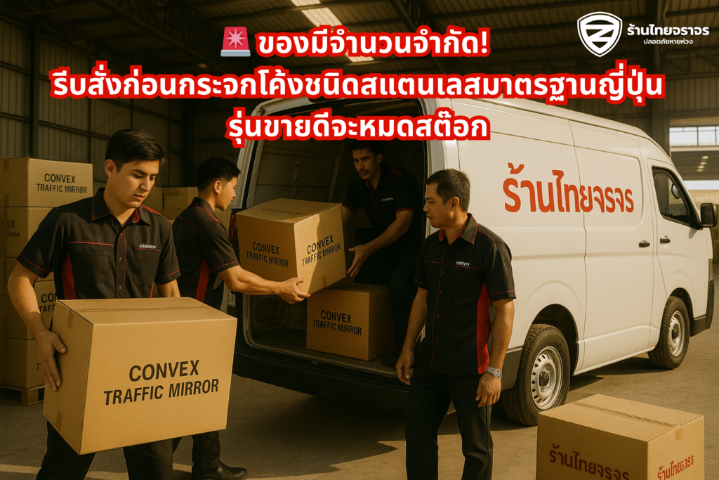 🚨 ของมีจำนวนจำกัด! รีบสั่งก่อนกระจกโค้งชนิดสแตนเลสมาตรฐานญี่ปุ่น รุ่นขายดีจะหมดสต๊อก