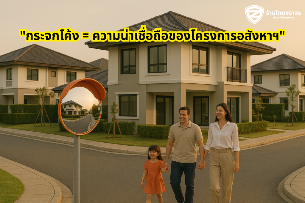 “กระจกโค้ง = ความน่าเชื่อถือของโครงการอสังหาฯ”
