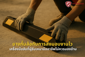 ยางกั้นล้อกับการส่งมอบงานไว เครื่องมือลับที่ผู้รับเหมามืออาชีพไม่ควรมองข้าม