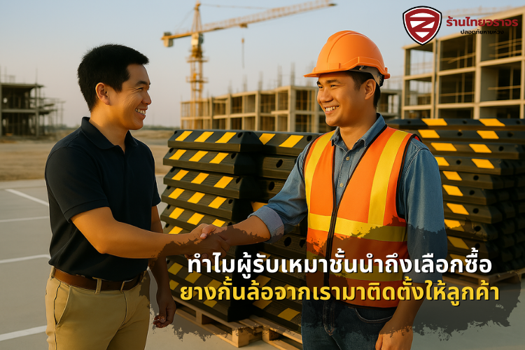 ทำไมผู้รับเหมาชั้นนำถึงเลือกซื้อยางกั้นล้อจากเรามาติดตั้งให้ลูกค้า ทำไมผู้รับเหมาชั้นนำถึงเลือกซื้อยางกั้นล้อจากเรามาติดตั้งให้ลูกค้า