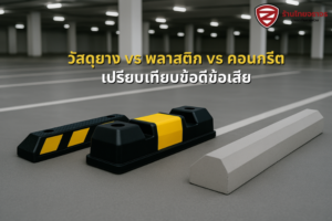 วัสดุยาง vs พลาสติก vs คอนกรีต เปรียบเทียบข้อดีข้อเสีย