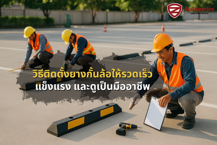 วิธีติดตั้งยางกั้นล้อให้รวดเร็ว แข็งแรง และดูเป็นมืออาชีพ