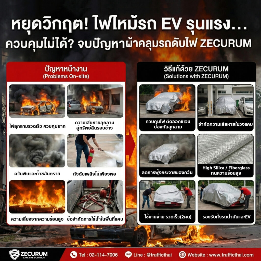 ปัญหาที่คอนโดเริ่มเจอบ่อย : ไฟไหม้รถในลานจอด