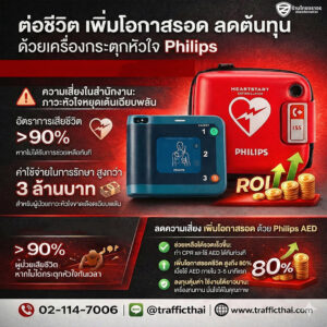 🚨 AED Philips ไม่ใช่ “ค่าใช้จ่าย” แต่คือการลงทุนด้านความเสี่ยง (Risk Investment)